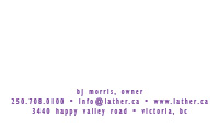 Lather Hair Design Business Card