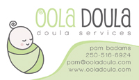 Oola Doula Business Card